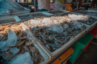 30 Ocak 2020 Koh Samui, Tayland. gıda pazarı