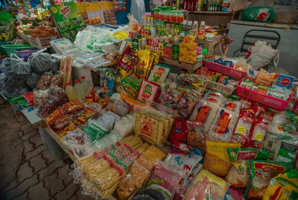 Januari 2020 Koh Samui Thailand Voedselmarkt — Stockfoto