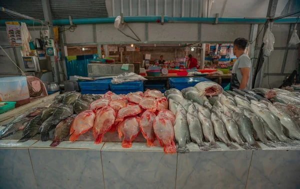 Januari 2020 Koh Samui Thailand Voedselmarkt — Stockfoto