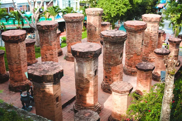 Columns of the Temple, Vietnam — Stock Photo, Image