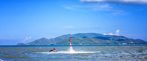 Water sports, extreme sports, sports on water, flyboard