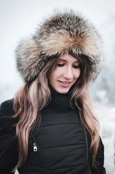 Chica invierno — Foto de Stock