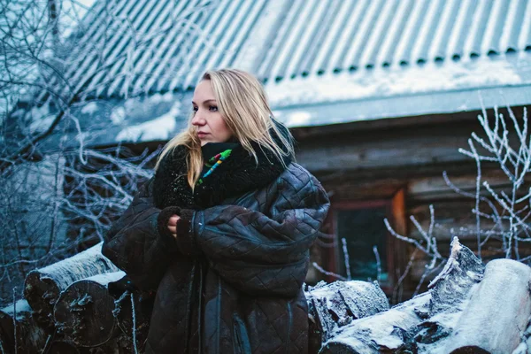 Mädchen Winter — Stockfoto