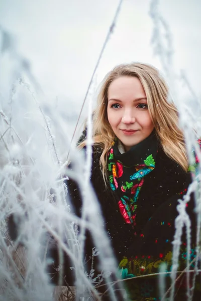 Girl winter — Stock Photo, Image