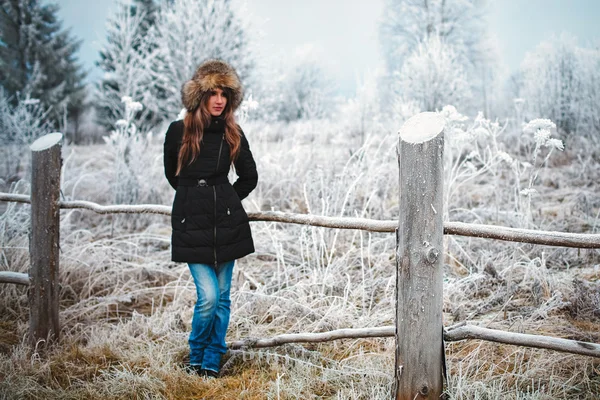 Inverno menina — Fotografia de Stock