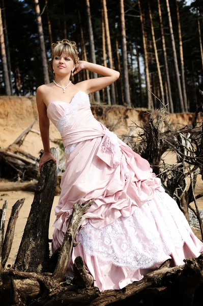 Bride in nature — Stock Photo, Image