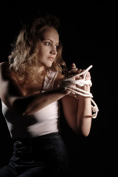 Girl in studio — Stock Photo, Image