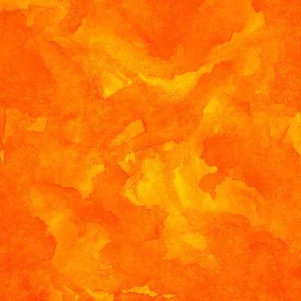 Oranžové abstraktní akvarel textury pozadí — Stock fotografie