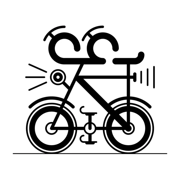 Ikona roweru rowerowego na białym tle — Zdjęcie stockowe