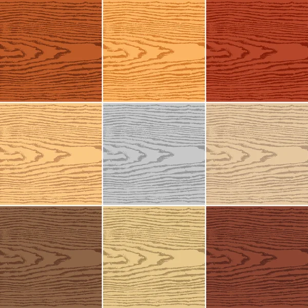 Set color wood texture — Stock Vector