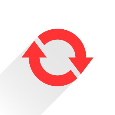 Turuncu ok simgesini yeniden yükle, yenileme, döndürme, reset, yineleme işareti