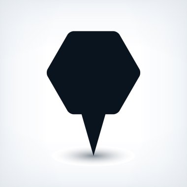 Boş harita PIN yer işareti