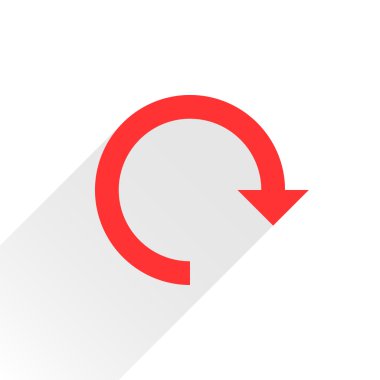 Turuncu ok simgesini yeniden yükle, yenileme, döndürme, reset, yineleme işareti