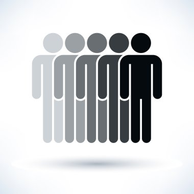 Gri tonlamalı insanlar (Erkekler şekil)