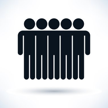 Logo beş adam siyah