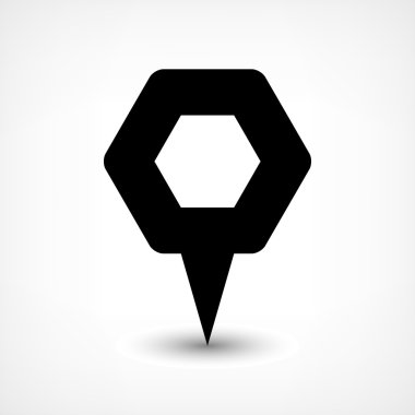 Harita iğne işareti konumu simgesi