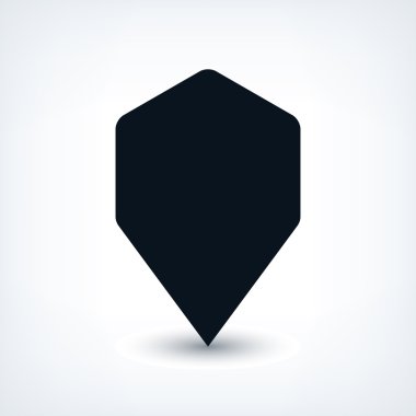 Boş harita PIN yer işareti