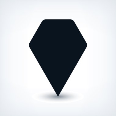 Boş harita PIN yer işareti