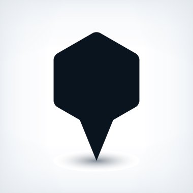 Boş harita PIN yer işareti