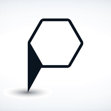 Harita iğne işareti konumu simgesi