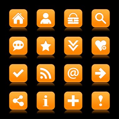 16 turuncu web simgeler