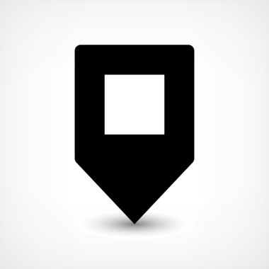 Harita iğne işareti konumu simgesi