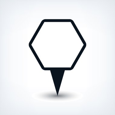 Harita iğne işareti konumu simgesi