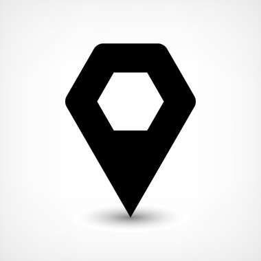 Harita iğne işareti konumu simgesi