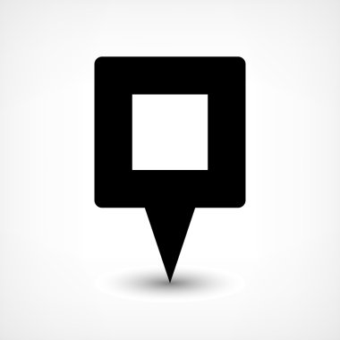 Harita iğne işareti konumu simgesi