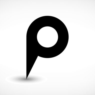 Harita iğne işareti konumu simgesi