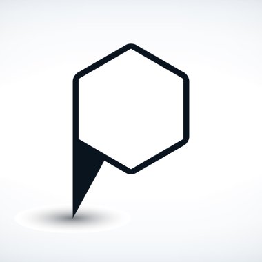 Harita iğne işareti konumu simgesi