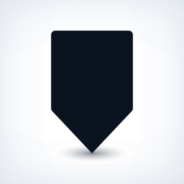 Boş harita PIN yer işareti