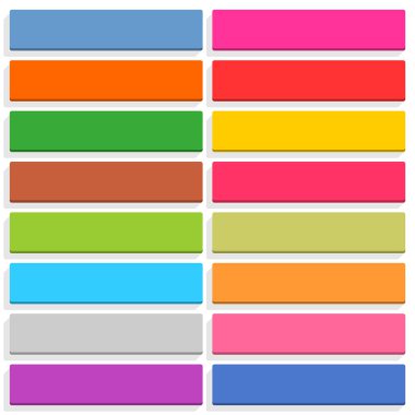 düz stil 16 boş simgesi.