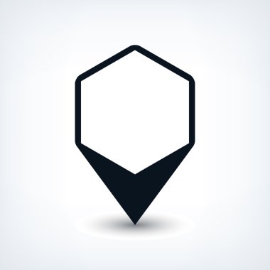 Harita iğne işareti konumu simgesi