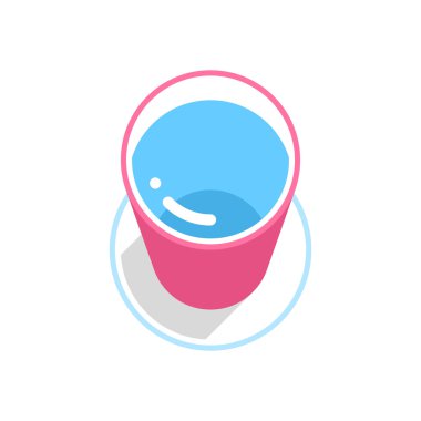 Pembe kova temiz su ile