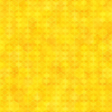 Altıgen şekillerle sarı seamless modeli