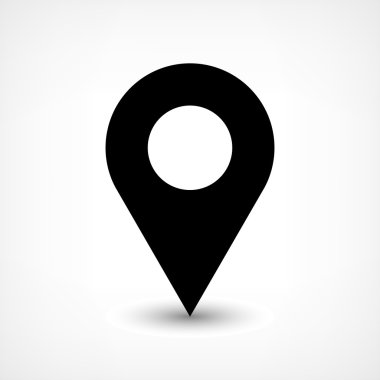 Harita iğne işareti konumu simgesi