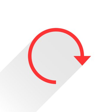 Turuncu ok simgesini yeniden yükle, yenileme, döndürme, reset, yineleme işareti