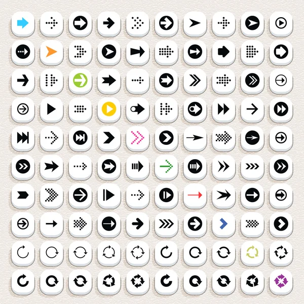 100 web icons set — Stock Vector