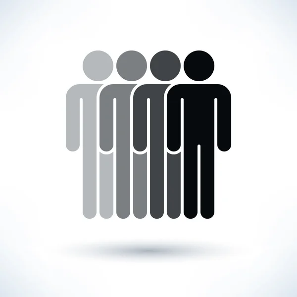 Pessoas de escala de cinza (figura dos homens ) — Vetor de Stock