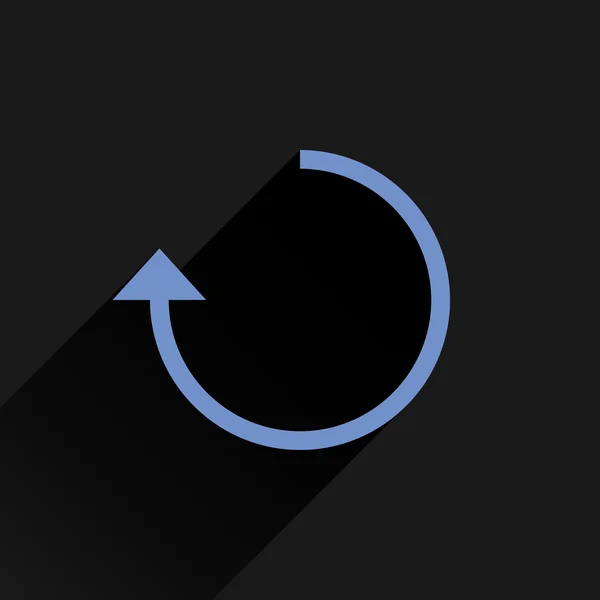 Znovu načíst ikona s modrou šipkou — Stockový vektor