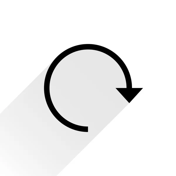 Black arrow icon reload — Stock Vector