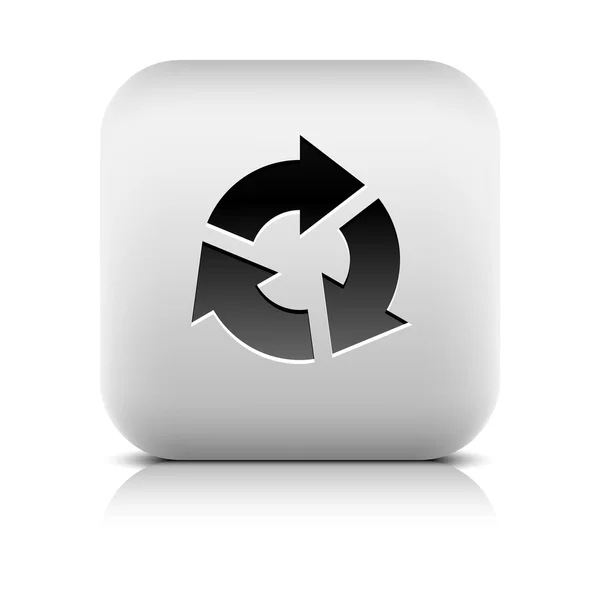 Black arrow reload icon — Stock Vector