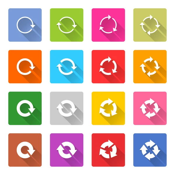 16 arrow icons set — Stock Vector