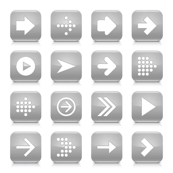 16 arrow icons set — Stock Vector