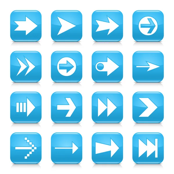 16 arrow icons set — Stock Vector