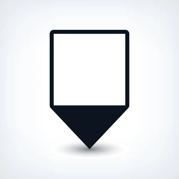 Mappa pin segno icona posizione — Vettoriale Stock