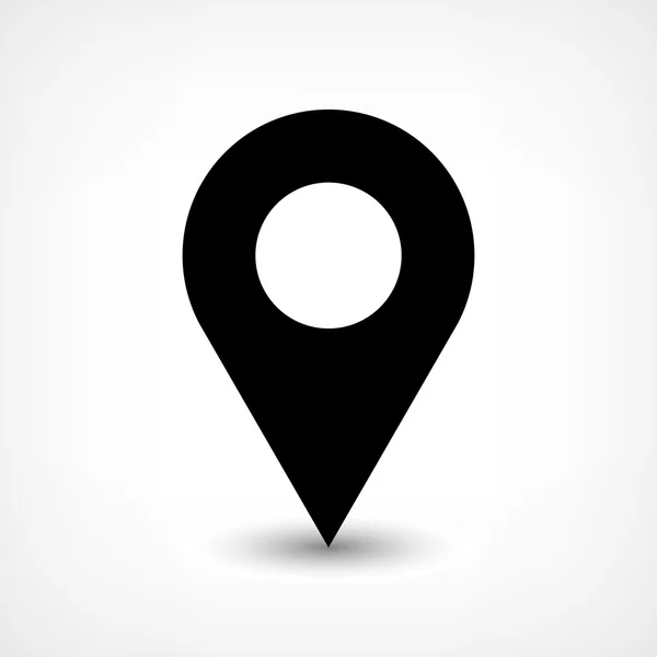 Mappa pin segno icona posizione — Vettoriale Stock