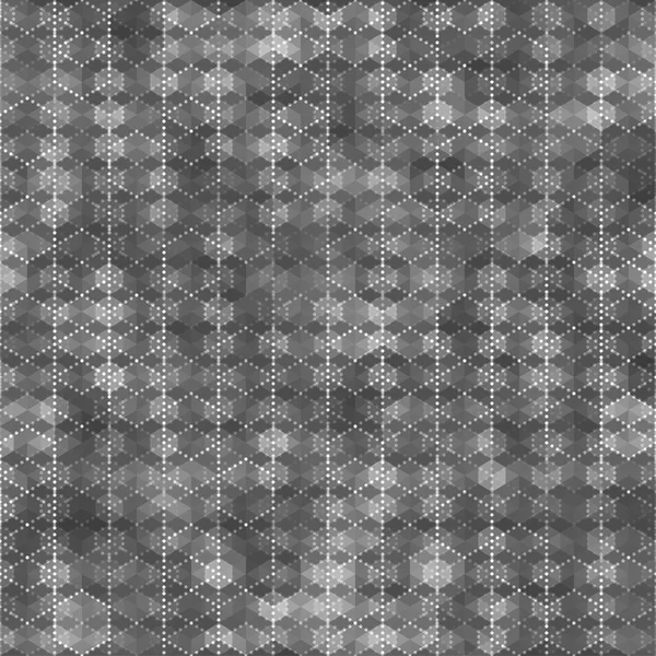 Серый бесшовный рисунок с шестиугольными формами — стоковый вектор