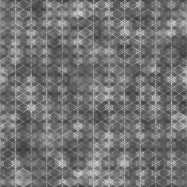 육각 모양으로 회색 원활한 패턴 — 스톡 벡터